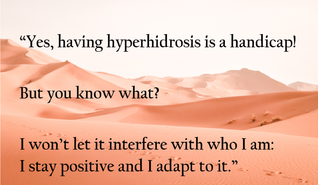 hyperhidrosis handicap