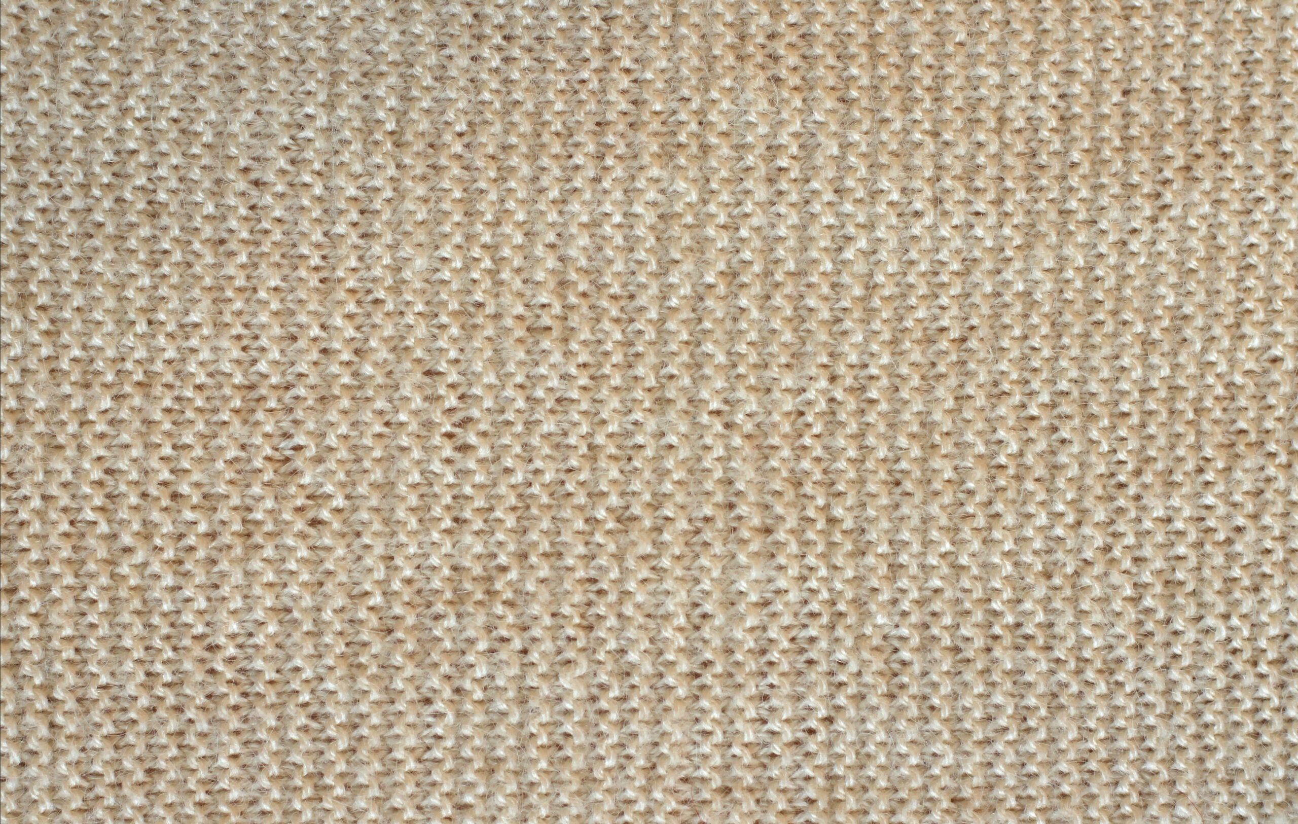 Close-up of beige wool fabric texture
