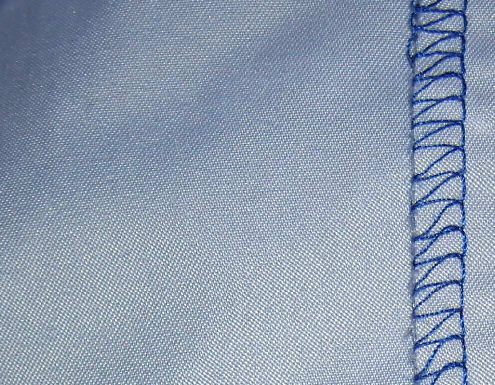 Close-up of polyester fabric weave