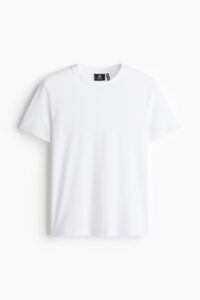 H&M COOLMAX regular-fit t-shirt in white