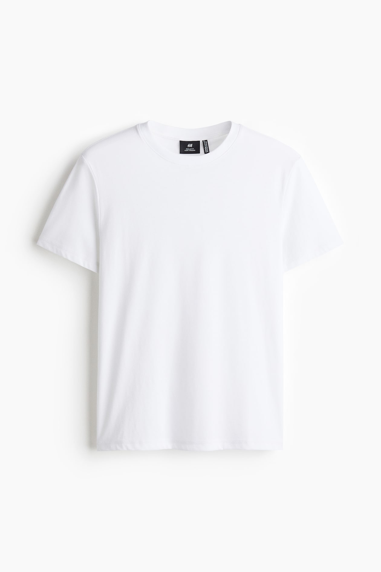 H&M COOLMAX regular-fit t-shirt in white