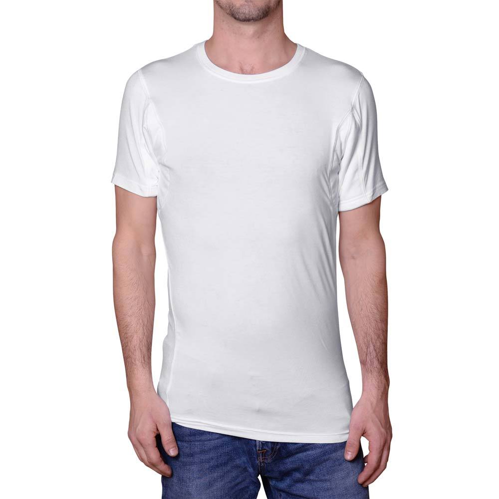 Sweatshield Men's Sweat Proof Undershirt Crew Neck