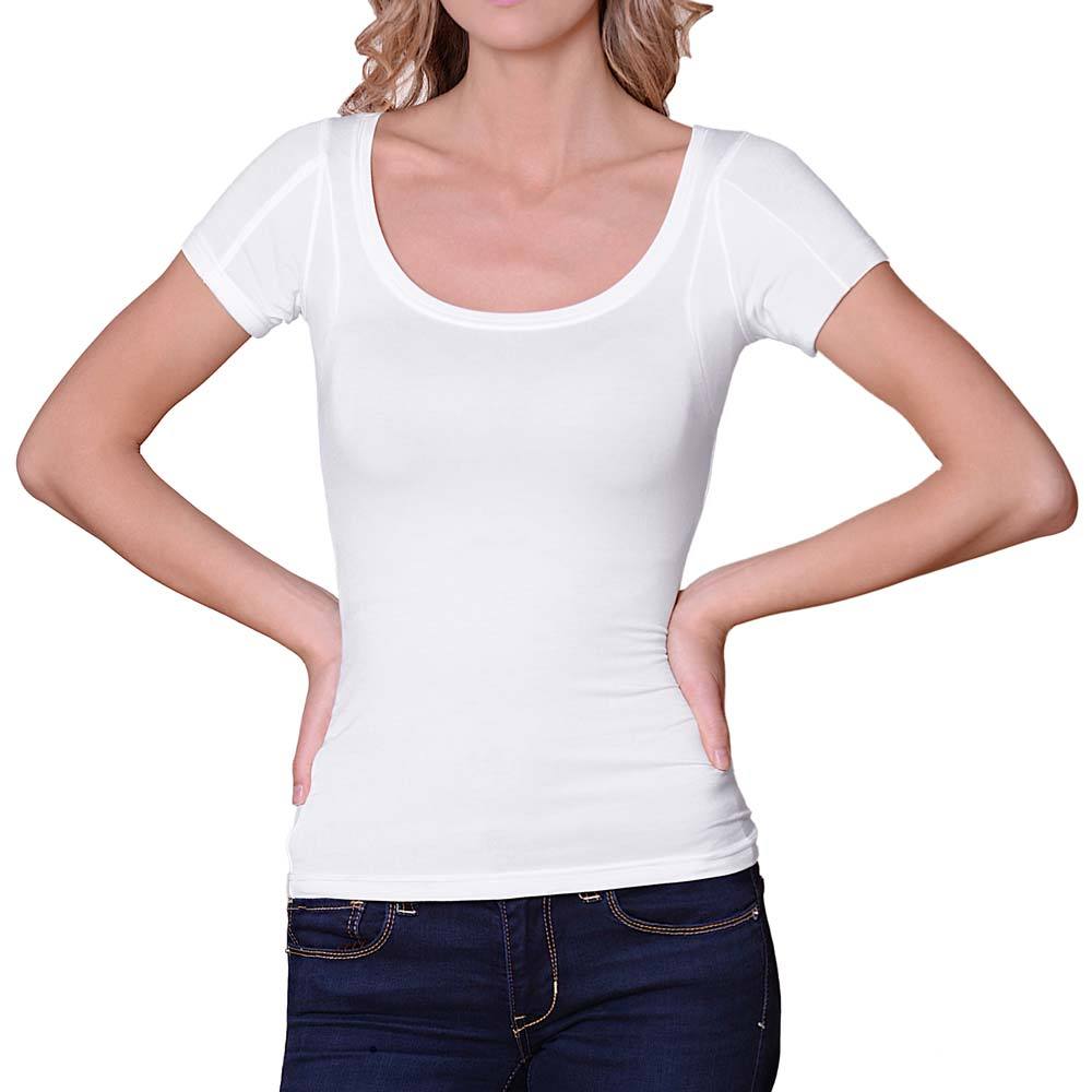 Sweatshield Women's Sweat Proof Undershirt Scoop Neck