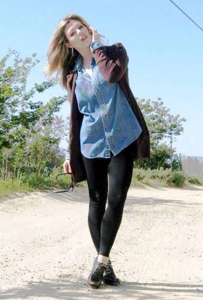 Denim chambray shirt