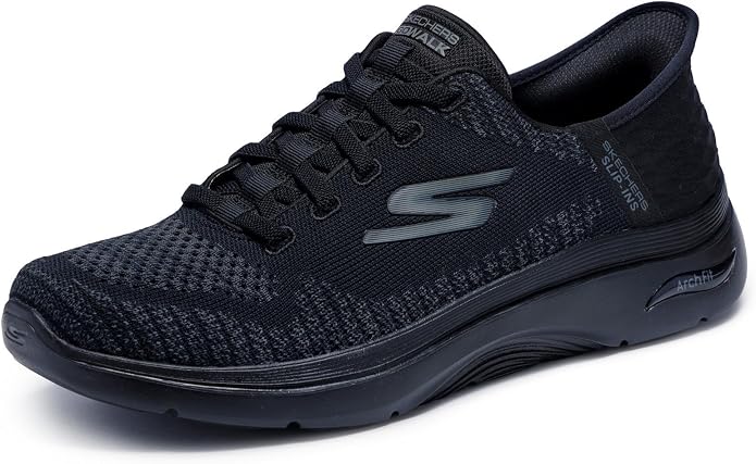 Skechers Go Walk Arch Fit 2.0 slip-in sneaker in black